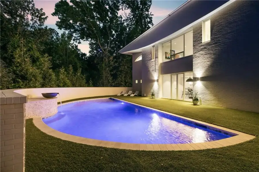 Exterior details and patio area of a home in , Atlanta (Image 34).