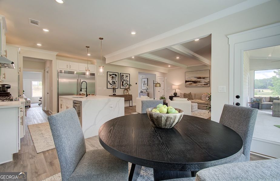 Furnished interior view inside a new home in Rosewood Lake Estates, Hoschton (Image 63).
