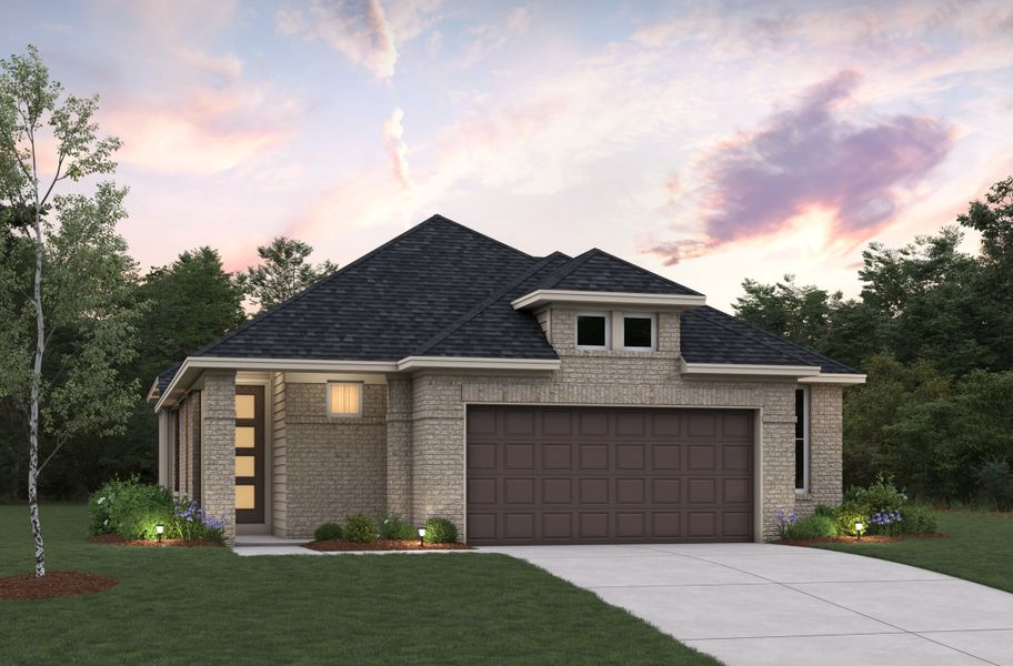 Representative exterior photo of a completed home built from the Bristol by Beazer Homes in Arabella on the Prairie: Signature Collection, Richmond, TX (Image 1). Representative exterior photo of a completed home built from the Bristol by Beazer Homes in Arabella on the Prairie: Signature Collection, Richmond, TX (Image 1).