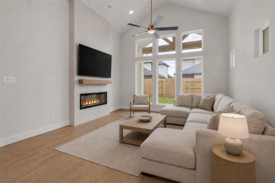 Furnished interior view inside a new home in Midline, Webster (Image 13).