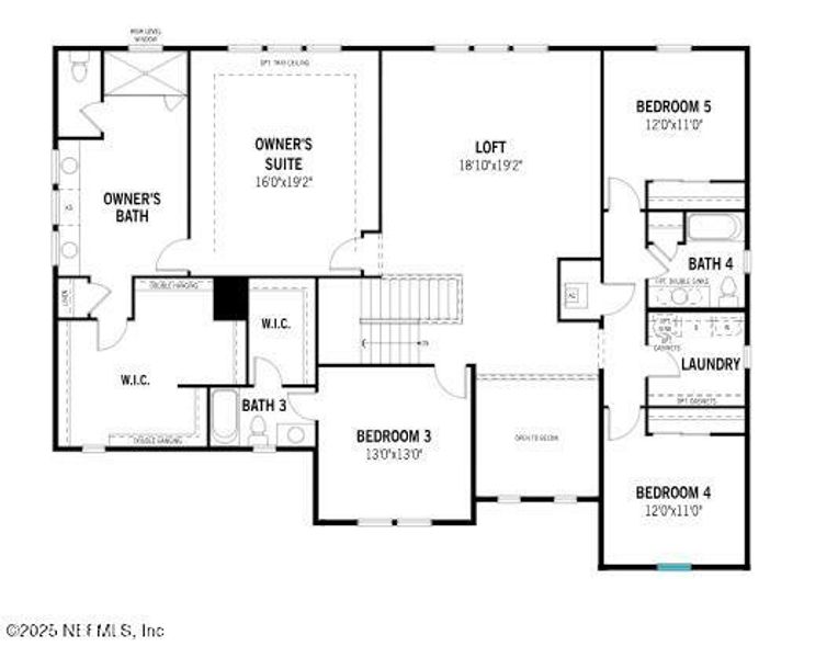 2D floor plan layout of this home in RiverTown - Springs, St. Johns, FL (Image 5). 2D floor plan layout of this home in RiverTown - Springs, St. Johns, FL (Image 5).