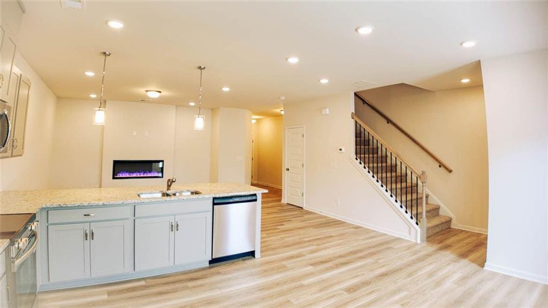 Furnished interior view inside a new home in Franklin Manor, Lawrenceville (Image 7). Furnished interior view inside a new home in Franklin Manor, Lawrenceville (Image 7).