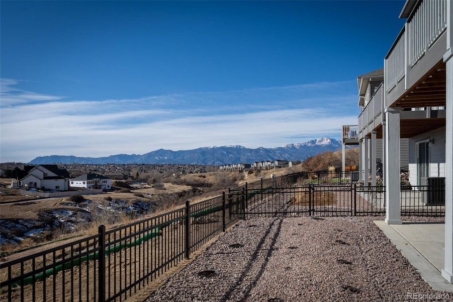 Exterior details and patio area of a home in Trailside at Cottonwood Creek, Colorado Springs (Image 24). Exterior details and patio area of a home in Trailside at Cottonwood Creek, Colorado Springs (Image 24).