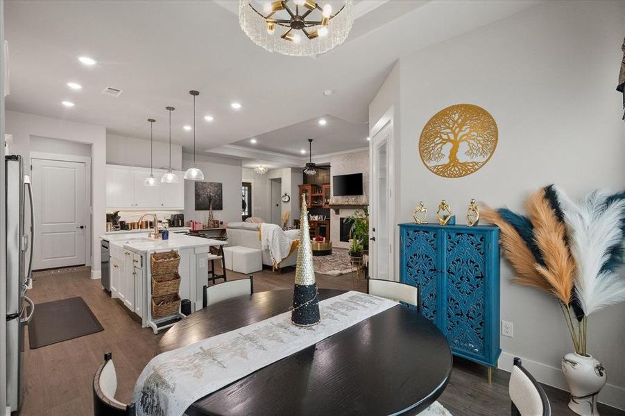 Furnished interior view inside a new home in Ladera at the Reserve, Mansfield (Image 32).