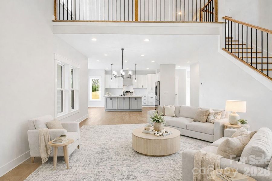 Furnished interior view inside a new home in , Hendersonville (Image 9).