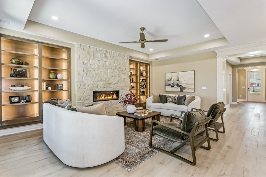 Furnished interior view inside a new home in The Courtyards at Jacobs Farm, Wichita (Image 4).