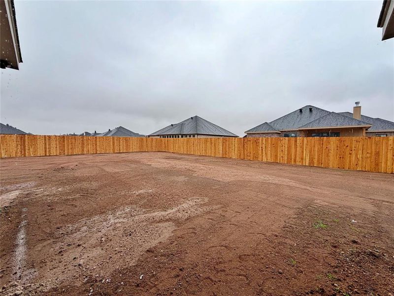 Lot will have full lot sprinkler and sod.