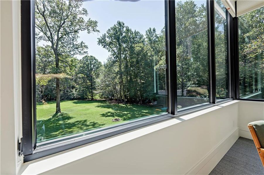 Exterior details and patio area of a home in , Atlanta (Image 29).