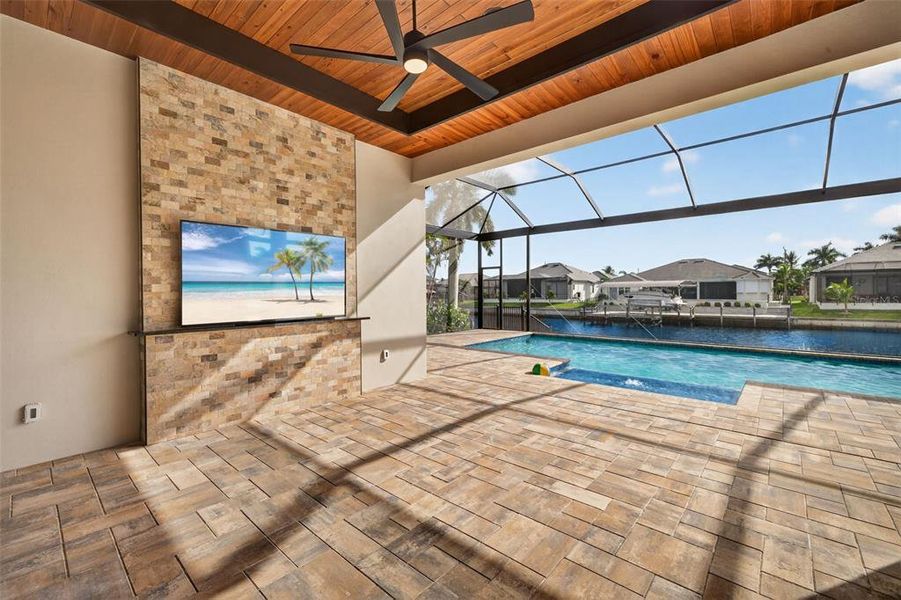 Exterior details and patio area of a home in , Cape Coral (Image 25). Exterior details and patio area of a home in , Cape Coral (Image 25).