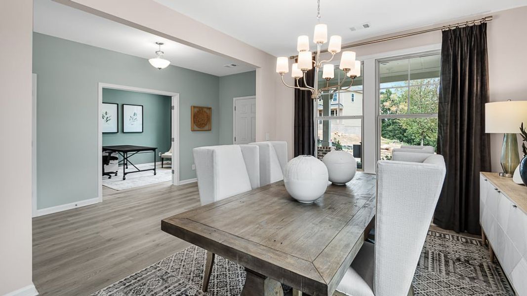 Furnished interior view inside a new home in Stratford Hills, Ball Ground (Image 14). Furnished interior view inside a new home in Stratford Hills, Ball Ground (Image 14).