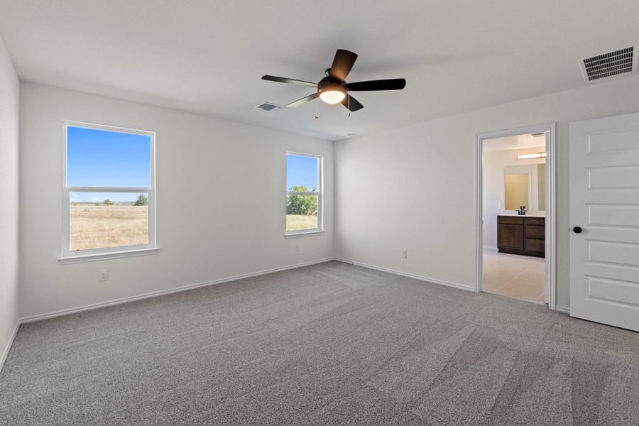 Spacious, unfurnished interior of a new home in Salerno - Heritage Collection, Round Rock (Image 16). Spacious, unfurnished interior of a new home in Salerno - Heritage Collection, Round Rock (Image 16).