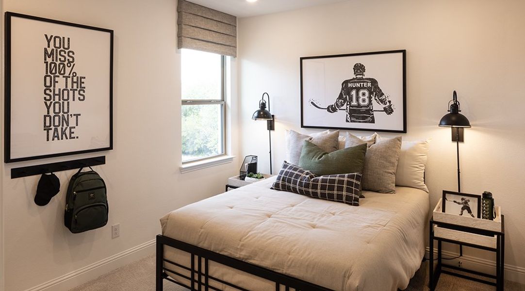 Furnished interior view inside a new home in Highland Lakes, McKinney (Image 13).