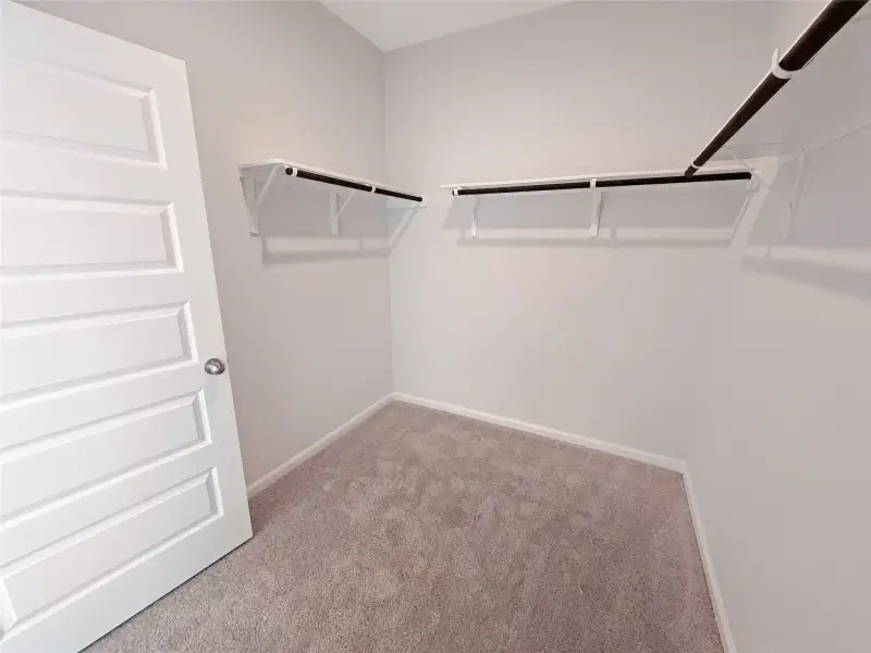 The Georgetown II- Primary Walk-in Closet. Sample image for illustration; upgrades, options, and colors may vary.