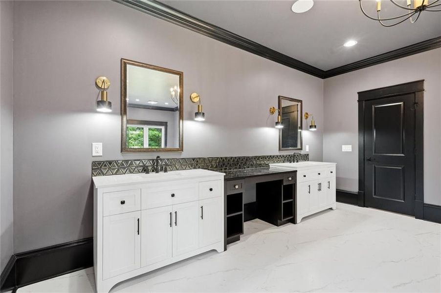 Furnished interior view inside a new home in , Roswell (Image 14).