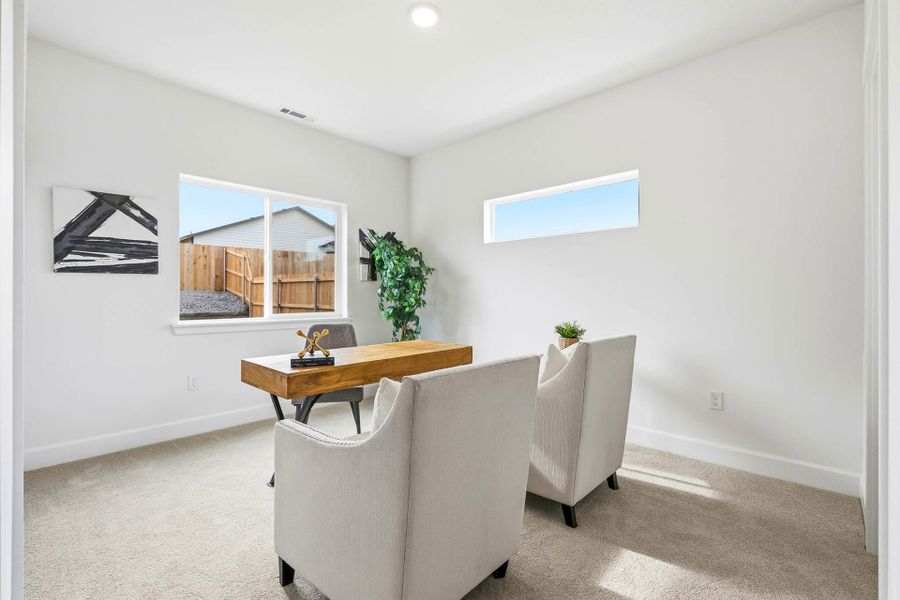 Representative furnished interior of a home built from the Metolius by MonteVista Homes in Rosengarth Estates, Bend (Image 7). Representative furnished interior of a home built from the Metolius by MonteVista Homes in Rosengarth Estates, Bend (Image 7).