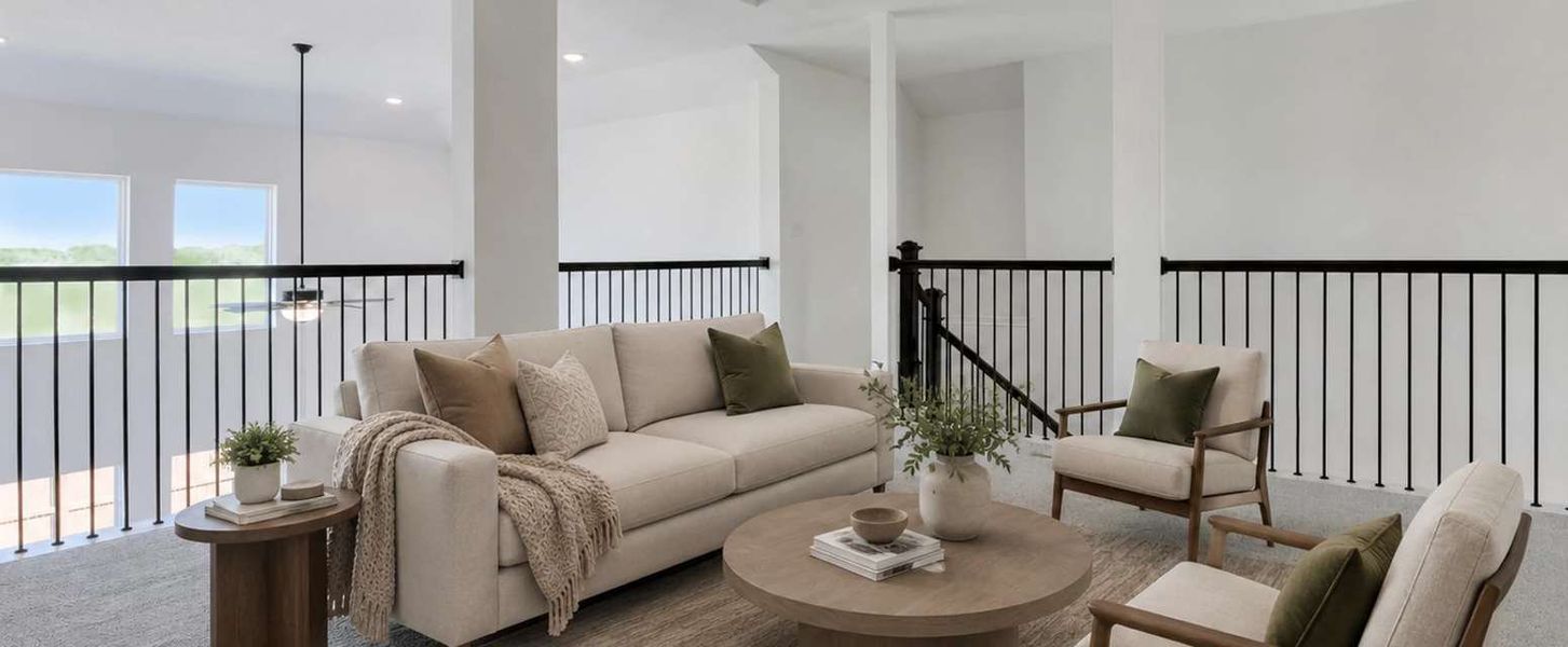 Representative furnished interior of a home built from the Barnett by Ashton Woods in Megan's Landing, Castroville (Image 8). Representative furnished interior of a home built from the Barnett by Ashton Woods in Megan's Landing, Castroville (Image 8).