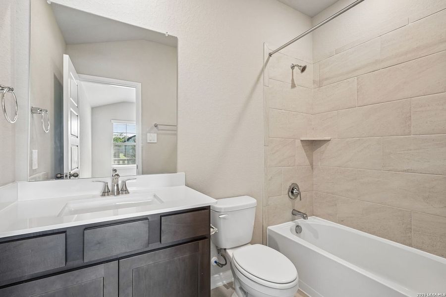 Furnished interior view inside a new home in Remington Ranch, San Antonio (Image 17).
