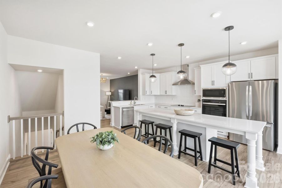 Furnished interior view inside a new home in The Townes of Cotswold, Charlotte (Image 39).