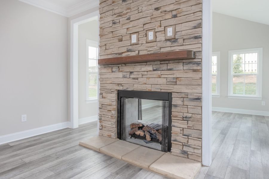Representative furnished interior of a home built from the Kingston by Keystone Homes NC in Weybridge, Burlington (Image 8).