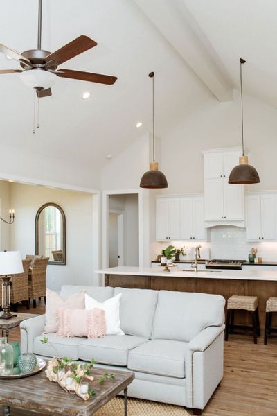 Representative furnished interior of a home built from the The Caroline by Reece Homes in Pebble Creek, College Station (Image 7).