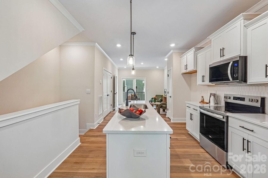 Furnished interior view inside a new home in Anderson Street Townhomes, Charlotte (Image 12).