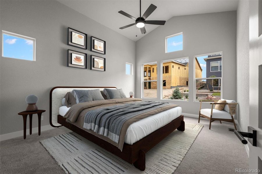 Furnished interior view inside a new home in Cloverleaf – Mountainview Collection, Monument (Image 8).