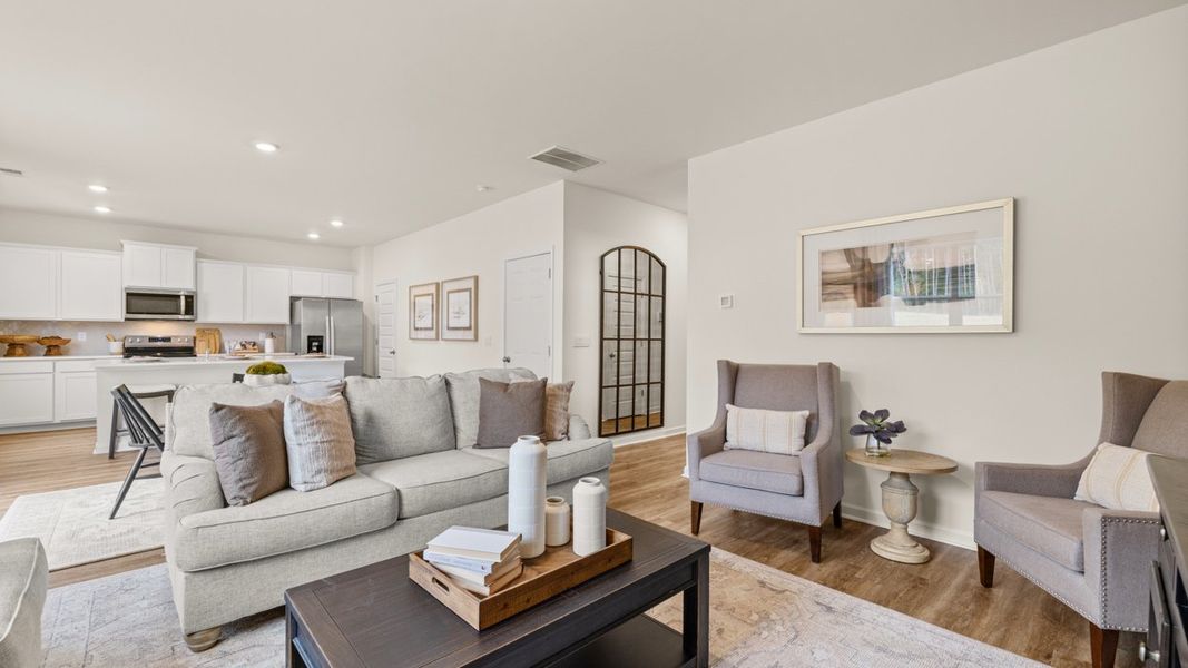 Representative furnished interior of a home built from the Hamlin by D.R. Horton in Oakchase at Hampton, Hampton (Image 10).