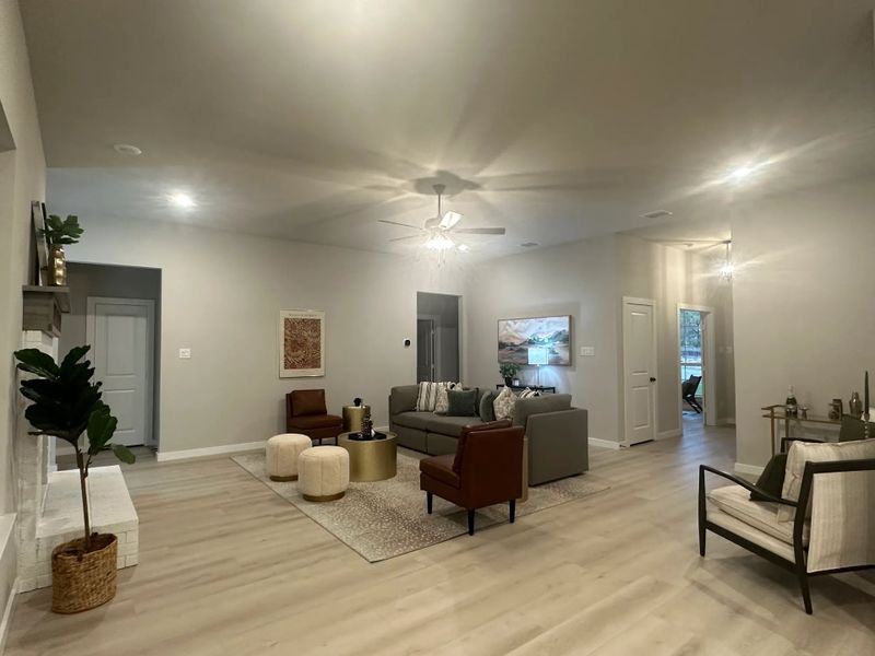 Furnished interior in a model home at Terra Vista in Springtown (Image 7). Furnished interior in a model home at Terra Vista in Springtown (Image 7).