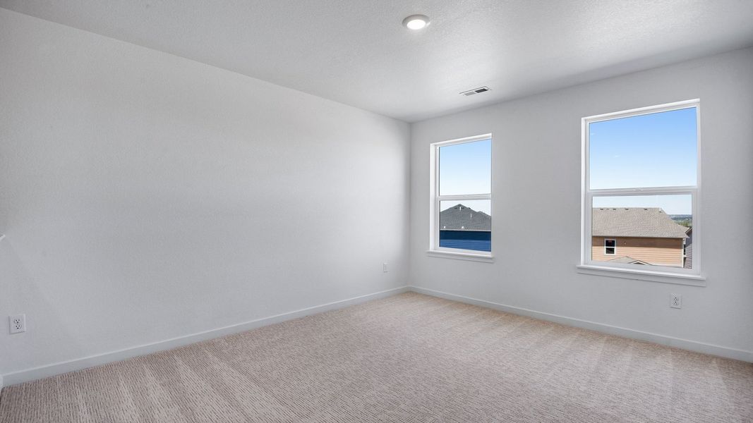 Spacious, unfurnished interior of a new home in Trails at Crowfoot, Parker (Image 37). Spacious, unfurnished interior of a new home in Trails at Crowfoot, Parker (Image 37).