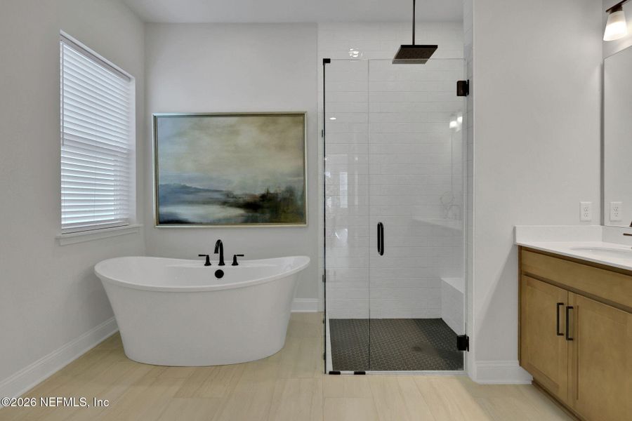 Furnished interior view inside a new home in Settler's Landing at Nocatee, Ponte Vedra (Image 65).