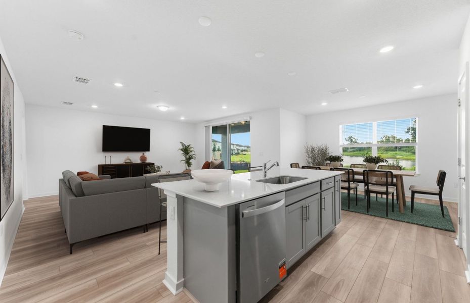 Furnished interior view inside a new home in Oakfield Trails, Parrish (Image 6).