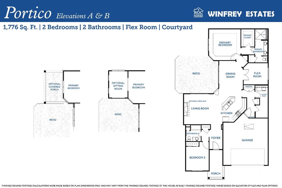 2D floor plan layout for the Portico by Epcon Communities in Winfrey Estates, Tomball, TX (Image 4). 2D floor plan layout for the Portico by Epcon Communities in Winfrey Estates, Tomball, TX (Image 4).