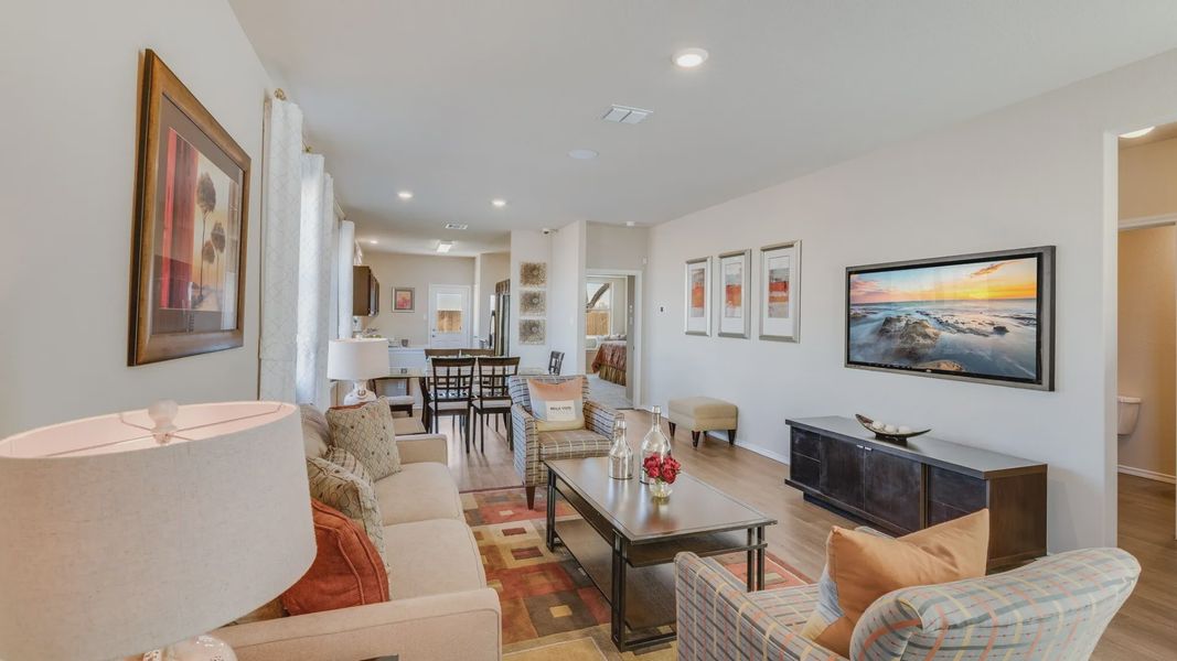 Furnished interior view inside a new home in Blue Ridge Ranch, San Antonio (Image 4).