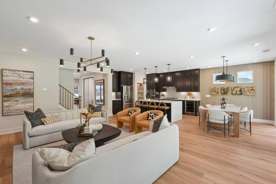 Representative furnished interior of a home built from the Longleaf Way by Tri Pointe Homes in The Pines Collection at Serenity, Fuquay Varina (Image 8).