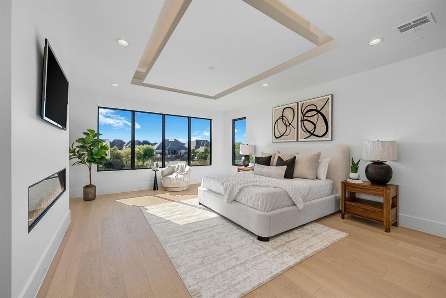 Furnished interior view inside a new home in , Prosper (Image 36).