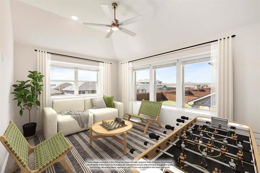 Furnished interior view inside a new home in Waterscape Classic 60s, Royse City (Image 16).