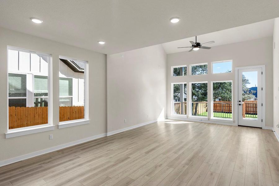 Spacious, unfurnished interior of a new home in Terrace Collection at Heritage, Dripping Springs (Image 30). Spacious, unfurnished interior of a new home in Terrace Collection at Heritage, Dripping Springs (Image 30).