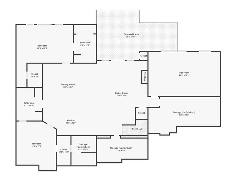 2D floor plan layout of this home in , Dawsonville, GA (Image 5).