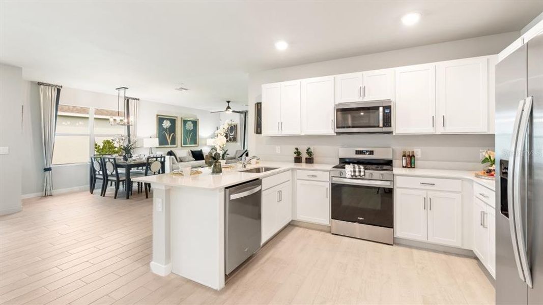 Furnished interior view inside a new home in Halifax Plantation Villas, Ormond Beach (Image 16).