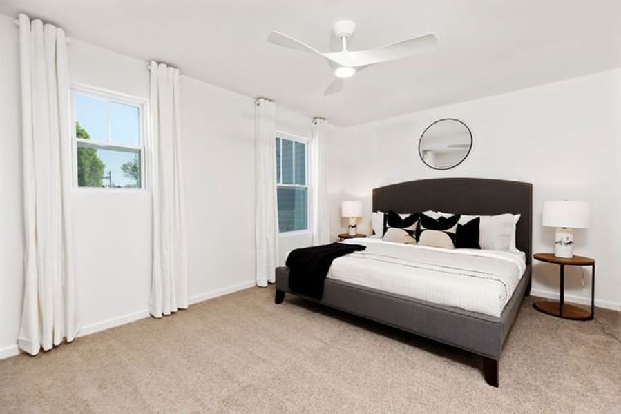 Representative furnished interior of a home built from the Alexandria TH by True Homes in Covington Ridge Townhomes, Thomasville (Image 13).