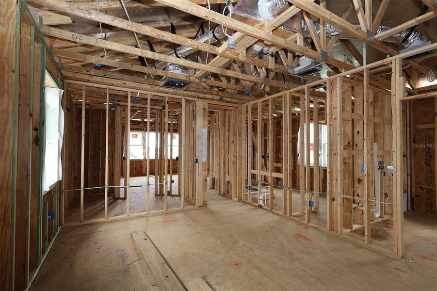 In-progress construction of a new home in Lake Star at Ovation, Winter Garden, FL (Image 25).