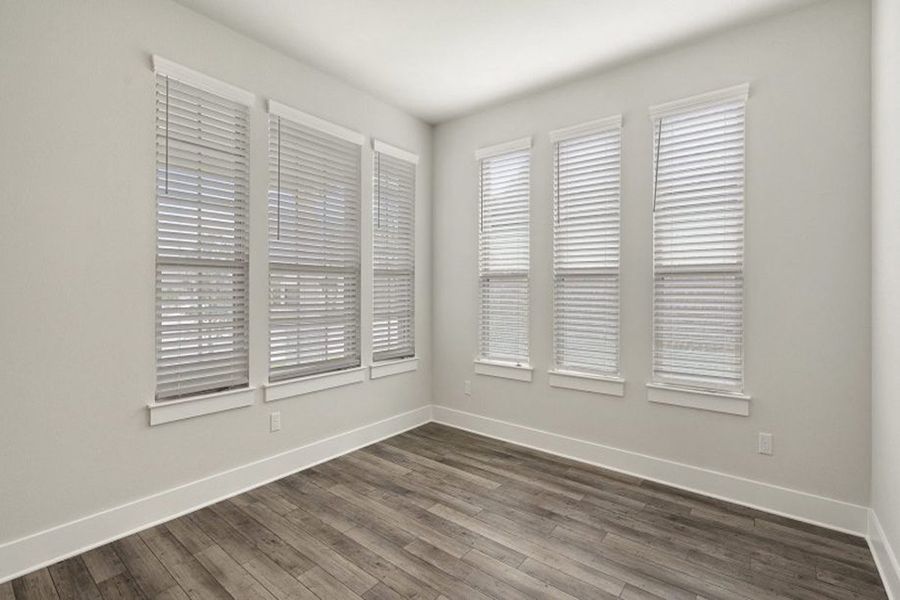 Representative unfurnished interior of a home built from the Greenbriar by Pacesetter Homes in Orchard Ridge, Liberty Hill (Image 41). Representative unfurnished interior of a home built from the Greenbriar by Pacesetter Homes in Orchard Ridge, Liberty Hill (Image 41).