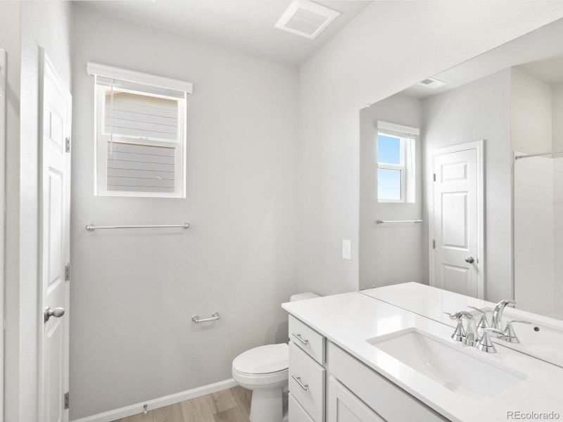 Furnished interior view inside a new home in Poudre Heights: The Alpine Collection, Windsor (Image 6).