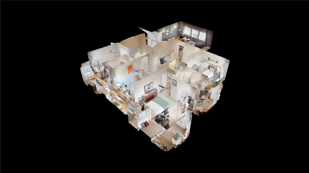 2D floor plan layout of this home in Cane Island - 65' Homesites, Katy, TX (Image 6).