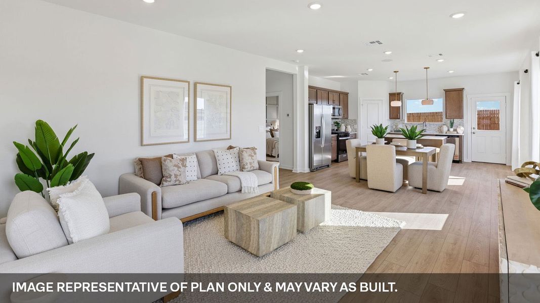 Furnished interior view inside a new home in Frontier, Mustang Ridge (Image 3).