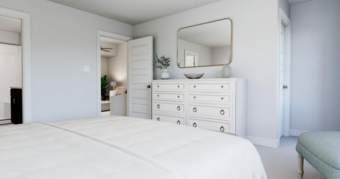 Representative furnished interior of a home built from the Tahoe by Parkside Builders in Oxford Station, Gallatin (Image 23).