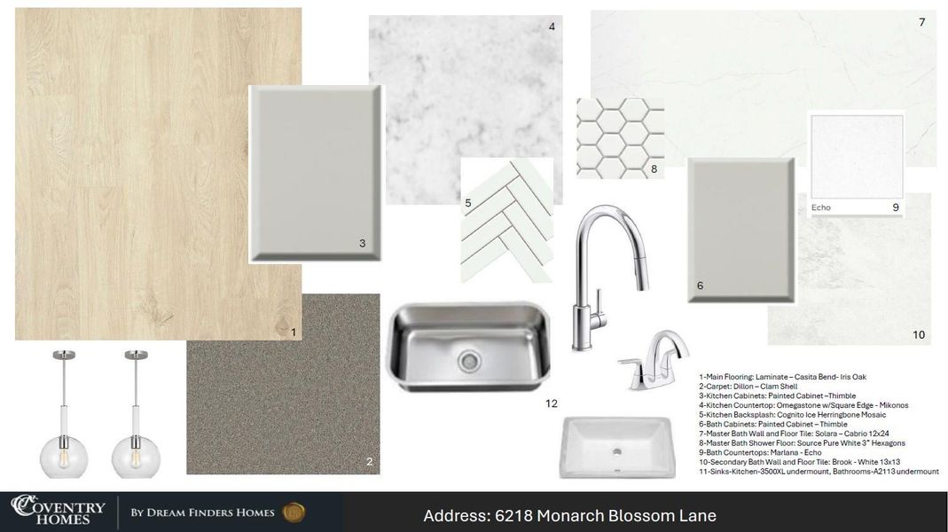 Sample of building materials used in homes in Arabella on the Prairie, Richmond (Image 13).