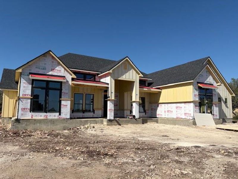 In-progress construction of a new home in , Georgetown, TX (Image 30).
