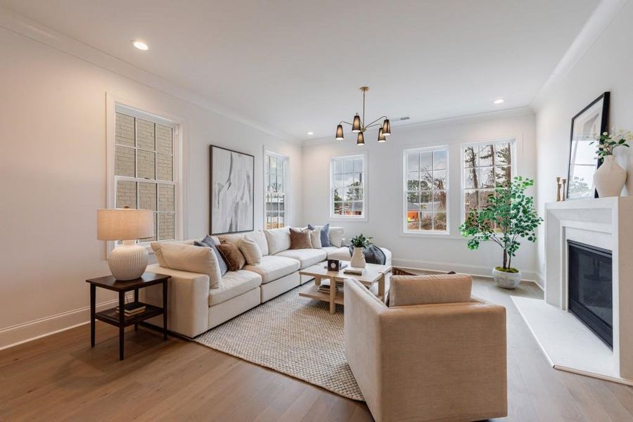 Furnished interior view inside a new home in , Alpharetta (Image 14).