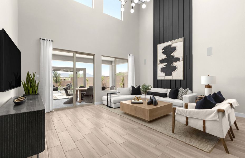 Representative furnished interior of a home built from the Firwood by Pulte Homes in Upper Canyon, Phoenix (Image 6). Representative furnished interior of a home built from the Firwood by Pulte Homes in Upper Canyon, Phoenix (Image 6).